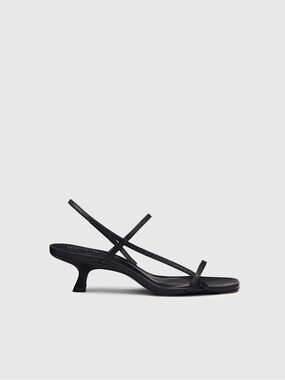 Reformation Black Serenity Bare Sandals